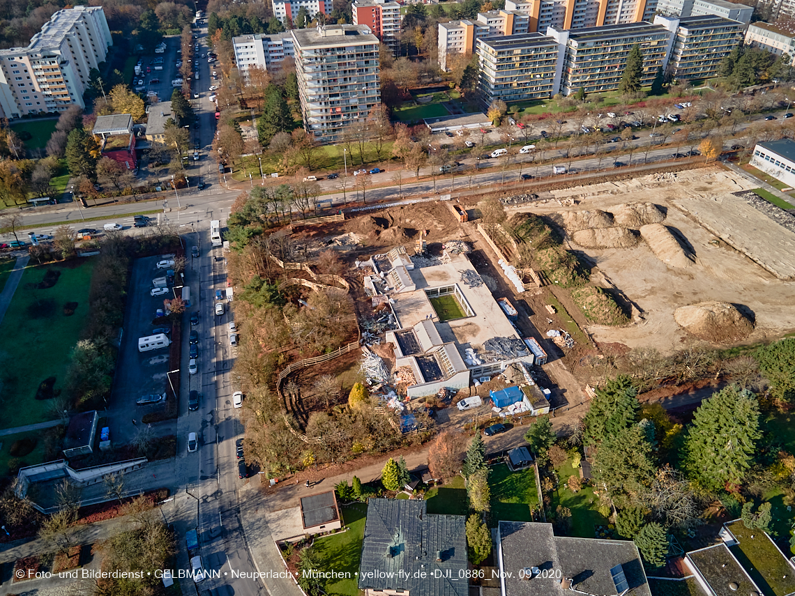 09.11.2020 - Baustelle Grundschule am Karl-Marx-Ring in Neuperlach